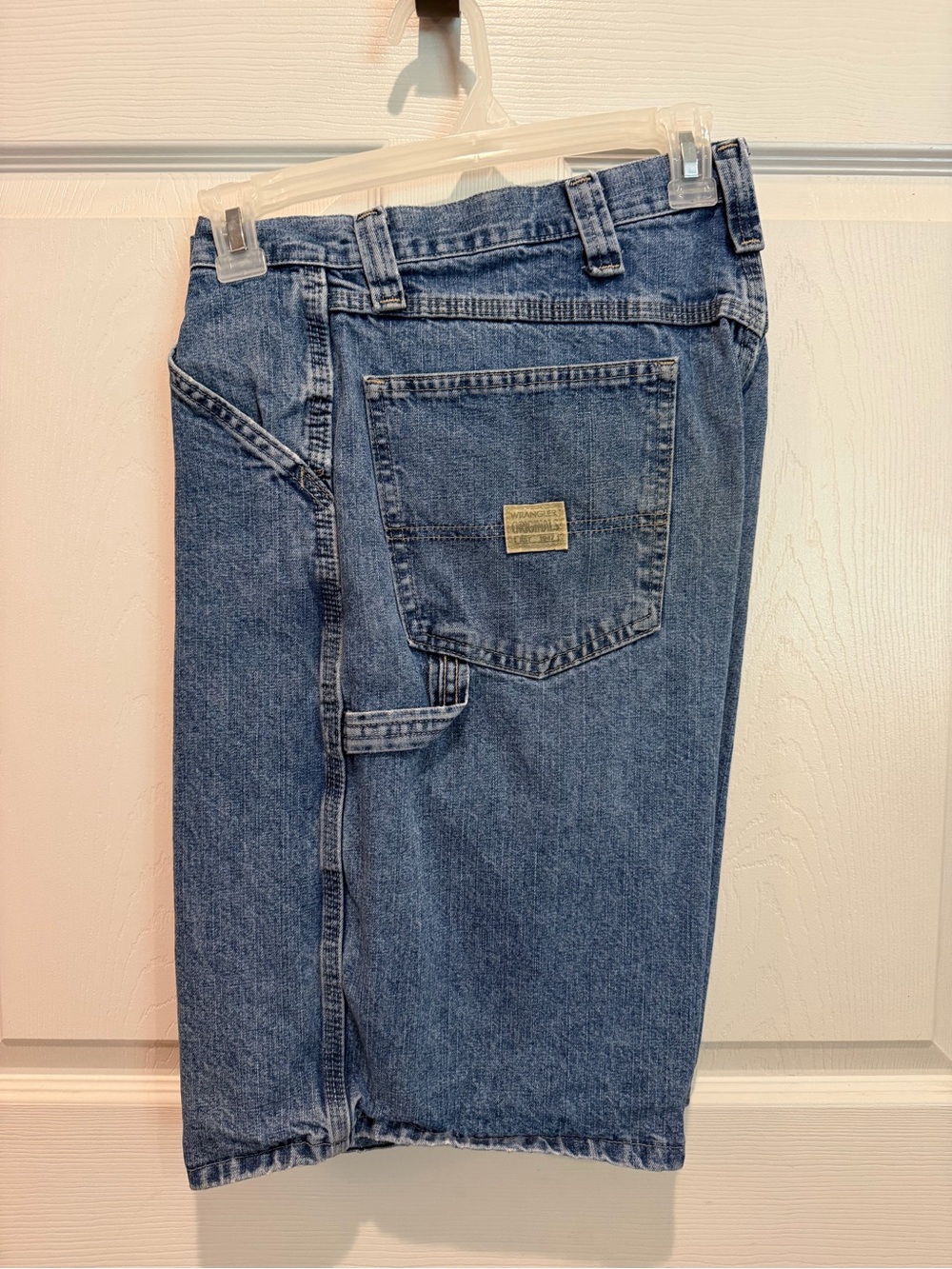 Wrangler Men's Blue Denim Carpenter Shorts